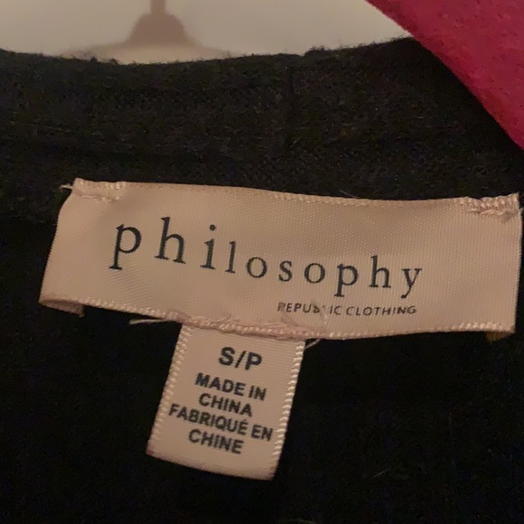 Black philosophy bell sleeve sweater size small - Picture 2 of 3